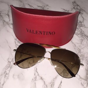 Valentino Aviator Sunglasses
